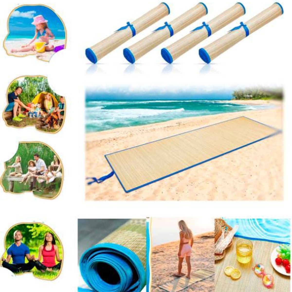 GENERICO - Pack 2uni piso Tapete playa uv