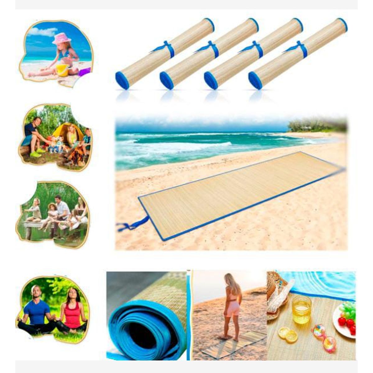 GENERICO - Pack 2uni piso Tapete playa uv