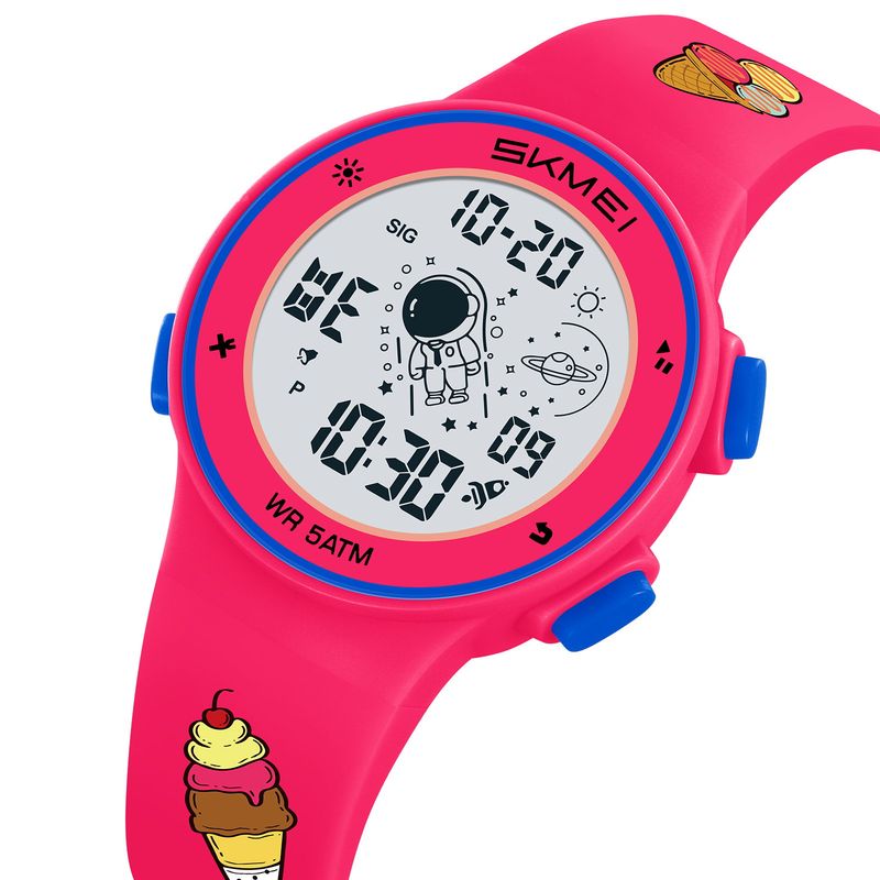 SKMEI - Reloj Skmei 2267 Ice cream detalles azules con luces