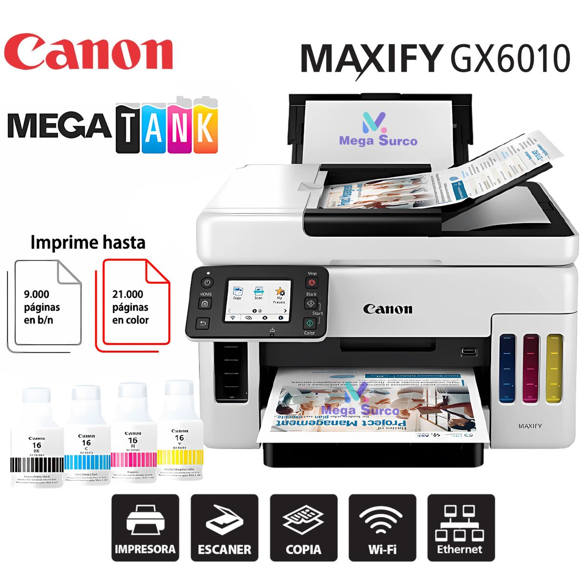 CANON - Impresora Canon MAXIFY GX-6010