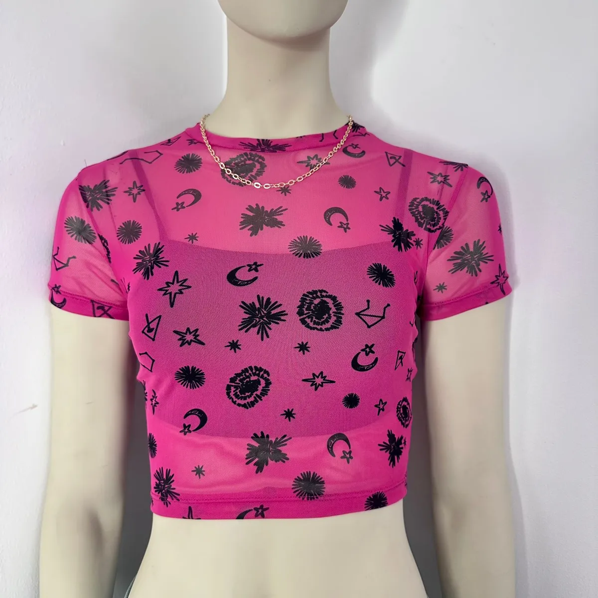 ENGELL - Polo Mesh Fucsia con forro interior