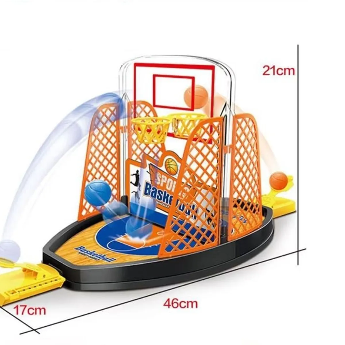 GENERICO - Juego Baloncesto Básquet de Mesa  Para 2 Jugadores