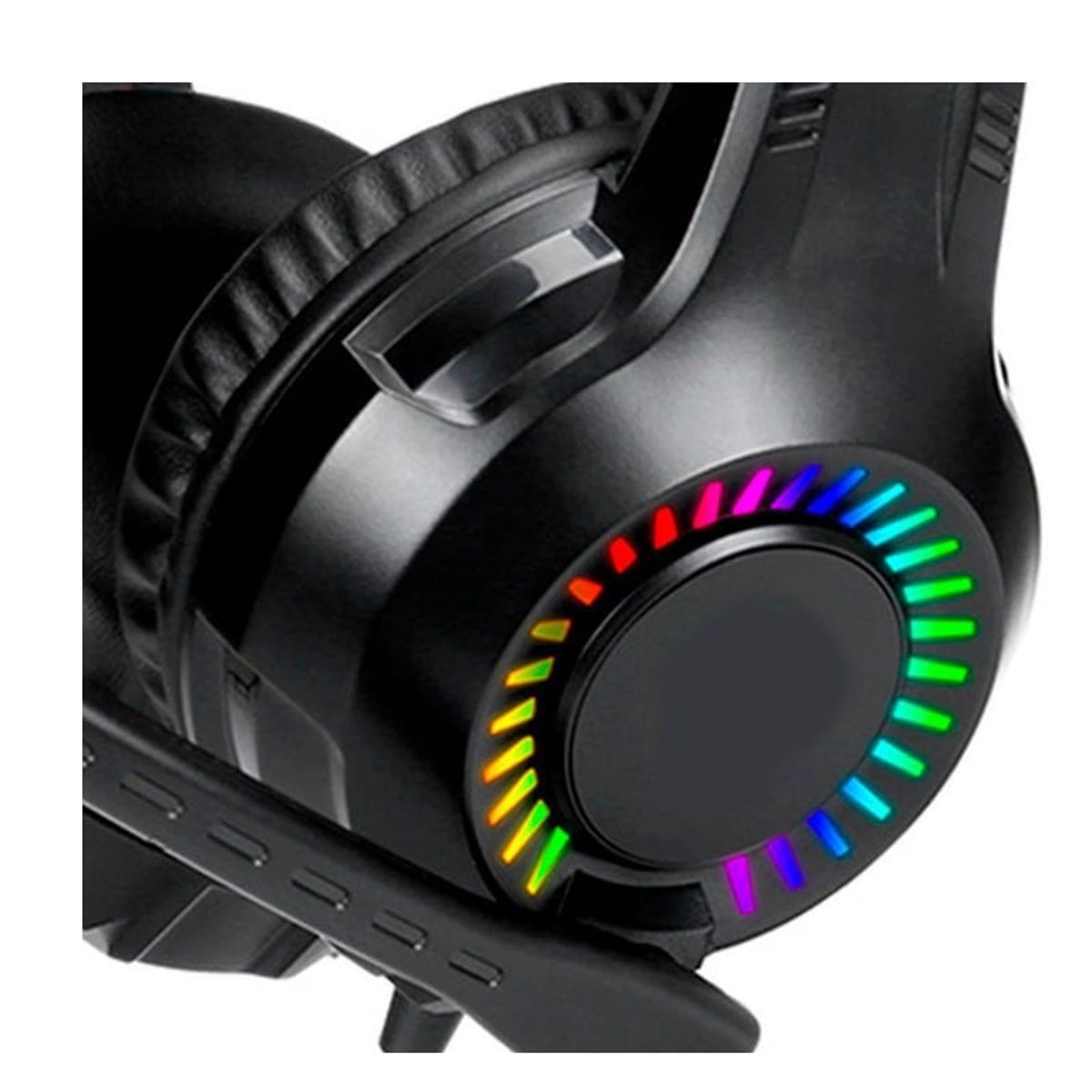 GENERICO - Audifono Gamer con luces RGB y Microfono para PC Cancelación Ruido