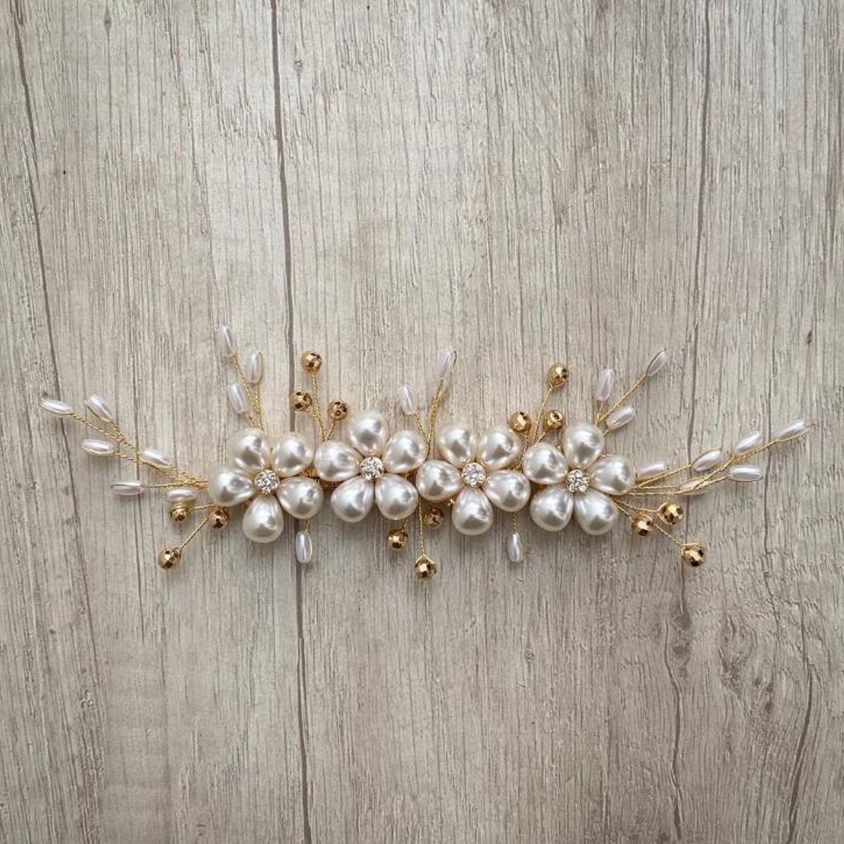 ANADE HANDMADE - TOCADO TIARA JOYA PARA NOVIA ACCESORIO PARA CABELLO