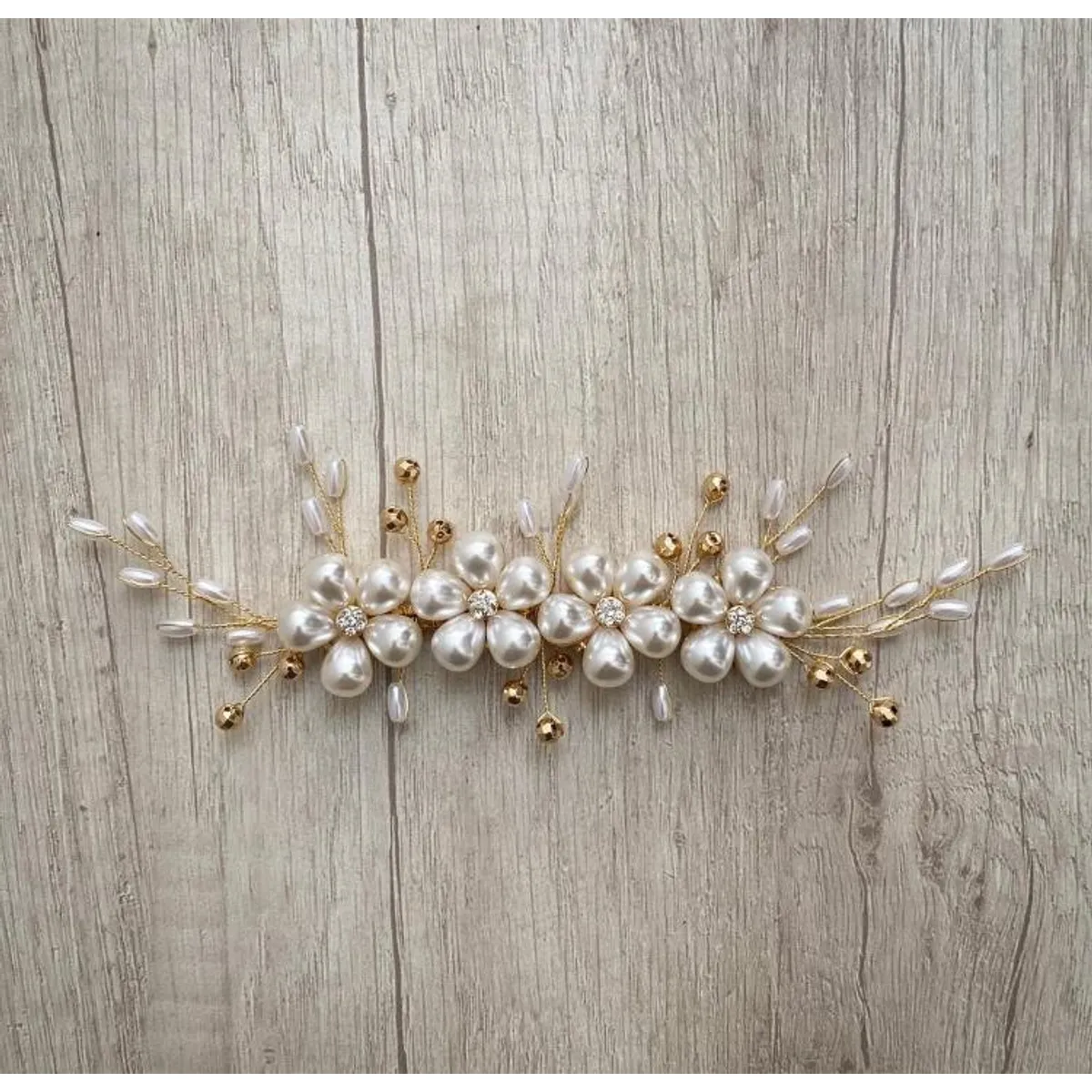 ANADE HANDMADE - TOCADO TIARA JOYA PARA NOVIA ACCESORIO PARA CABELLO