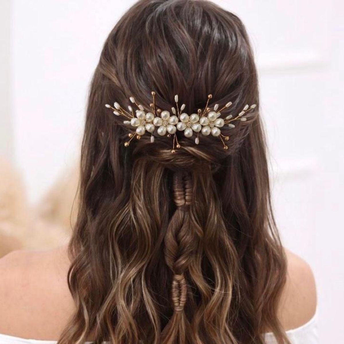 ANADE HANDMADE - TOCADO TIARA JOYA PARA NOVIA ACCESORIO PARA CABELLO