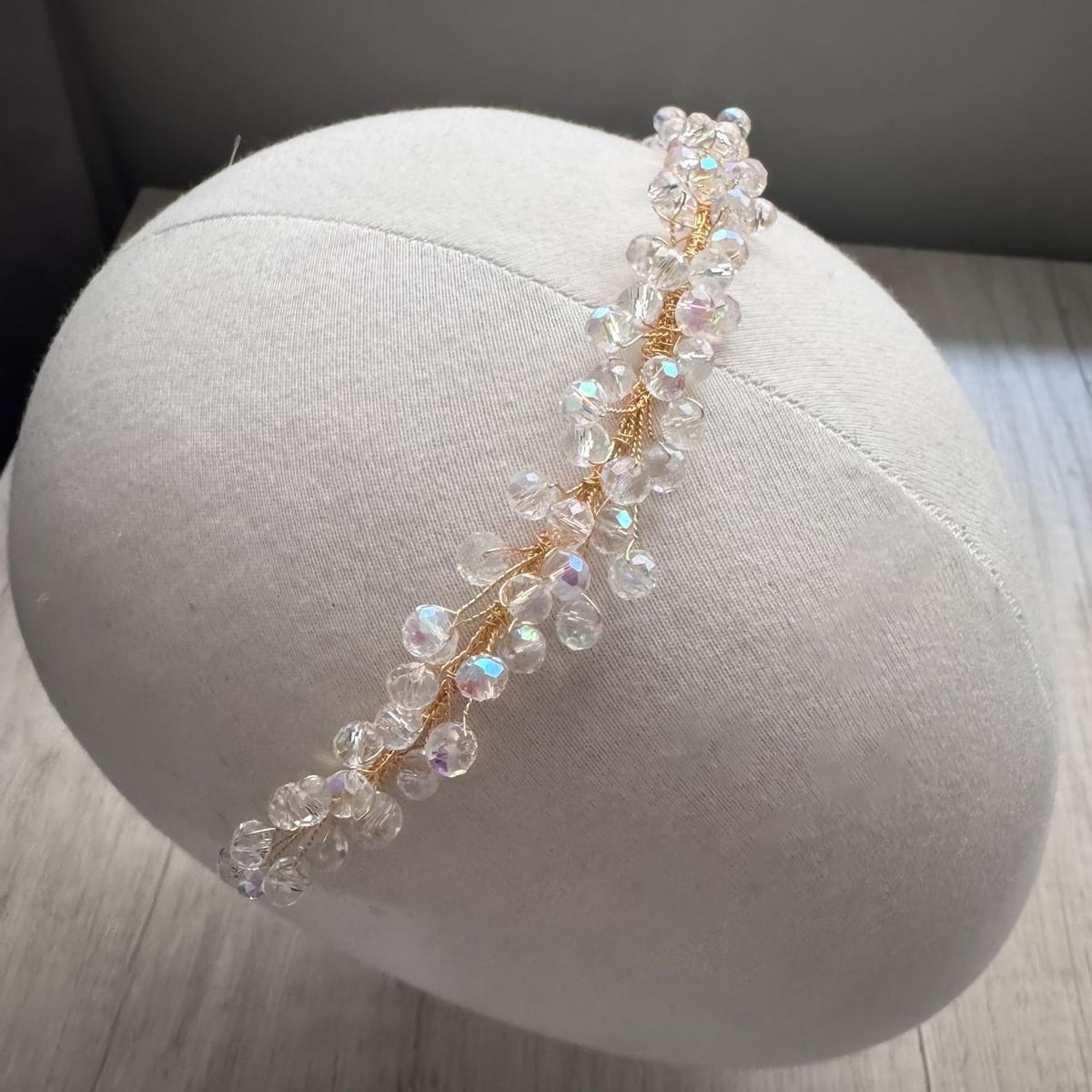 ANADE HANDMADE - TIARA TOCADO ACCESORIO JOYA PARA NOVIA CABELLO