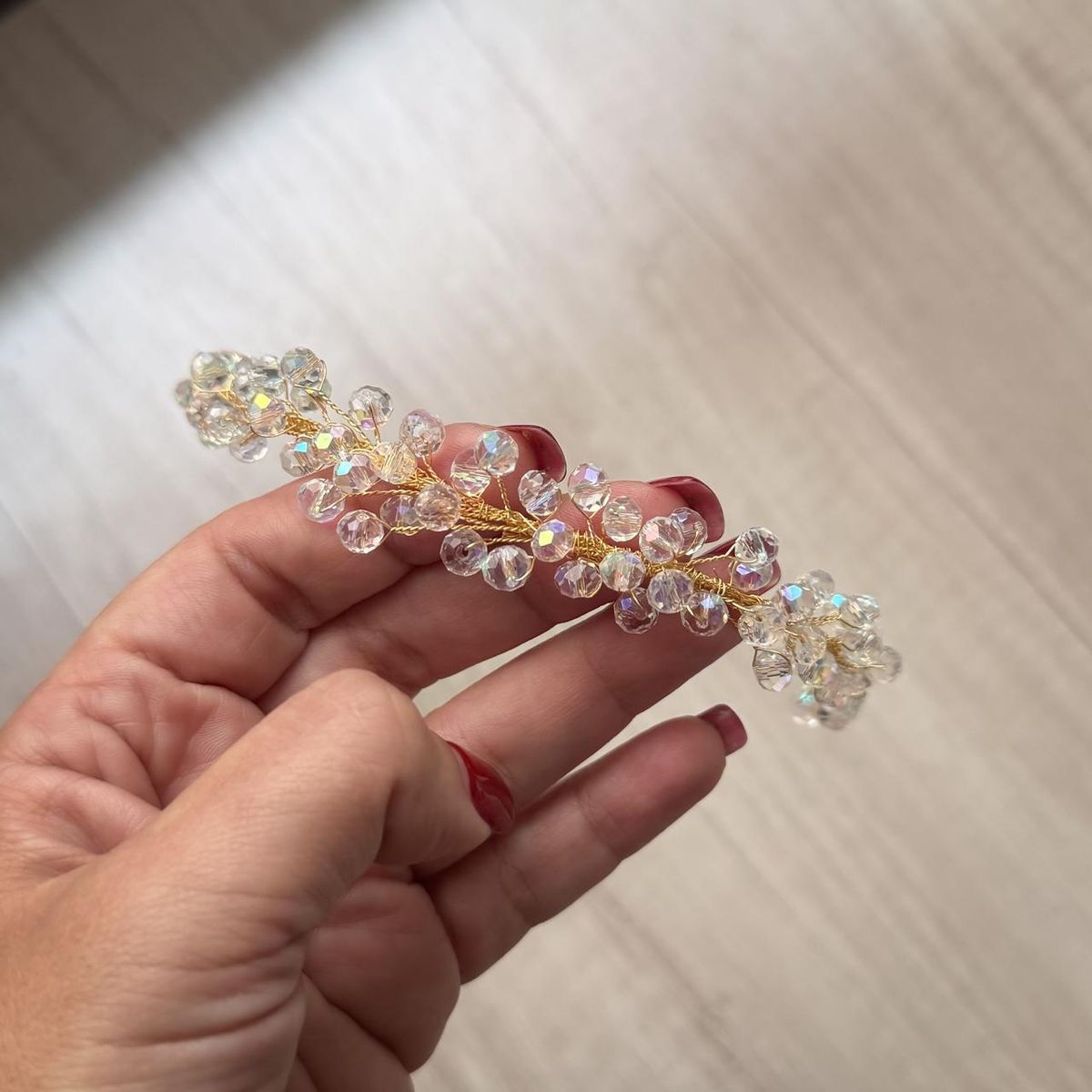 ANADE HANDMADE - TIARA TOCADO ACCESORIO JOYA PARA NOVIA CABELLO