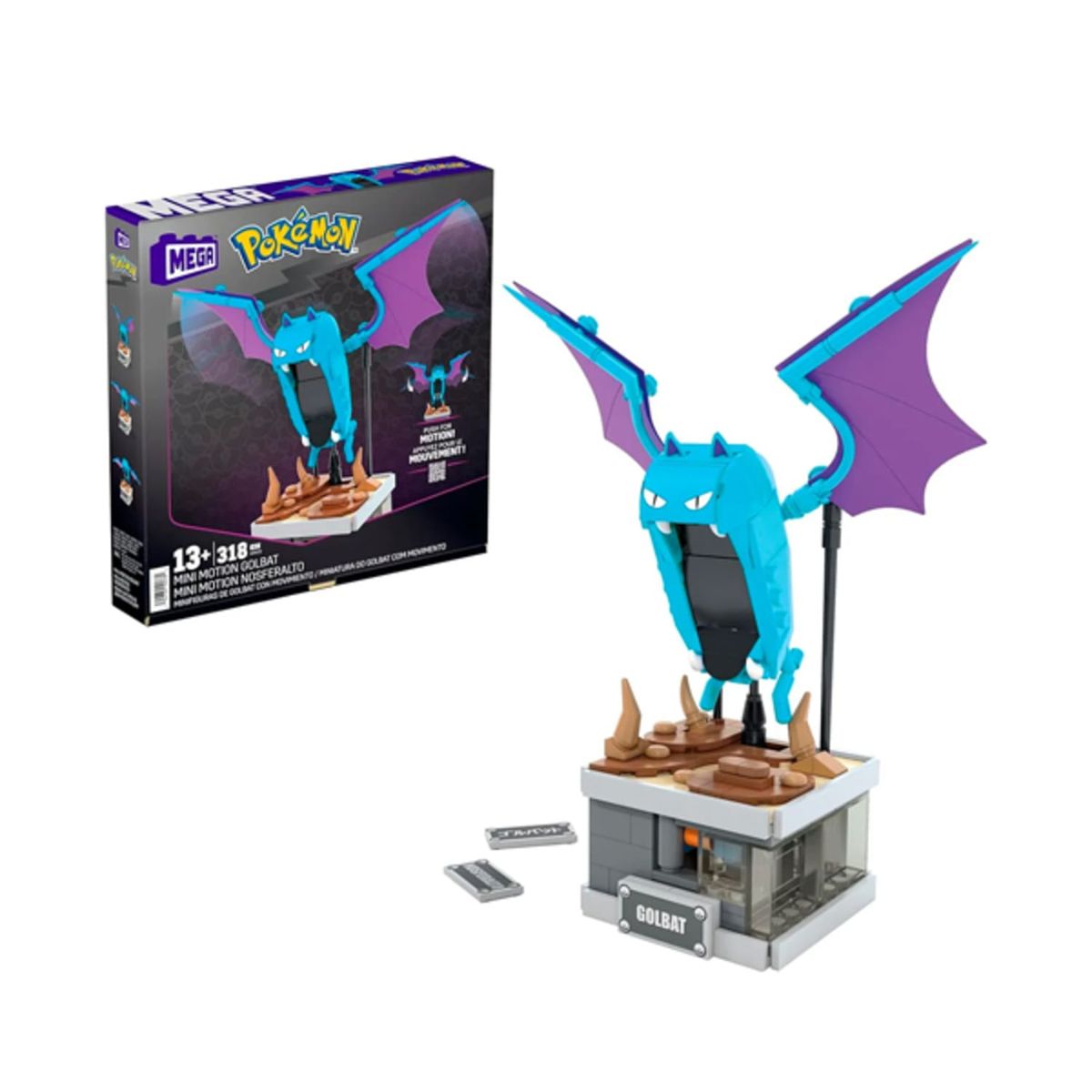 POKEMON - MEGA POKEMON GOLBAT EXCLUSIVO CON MOVIMIENTO