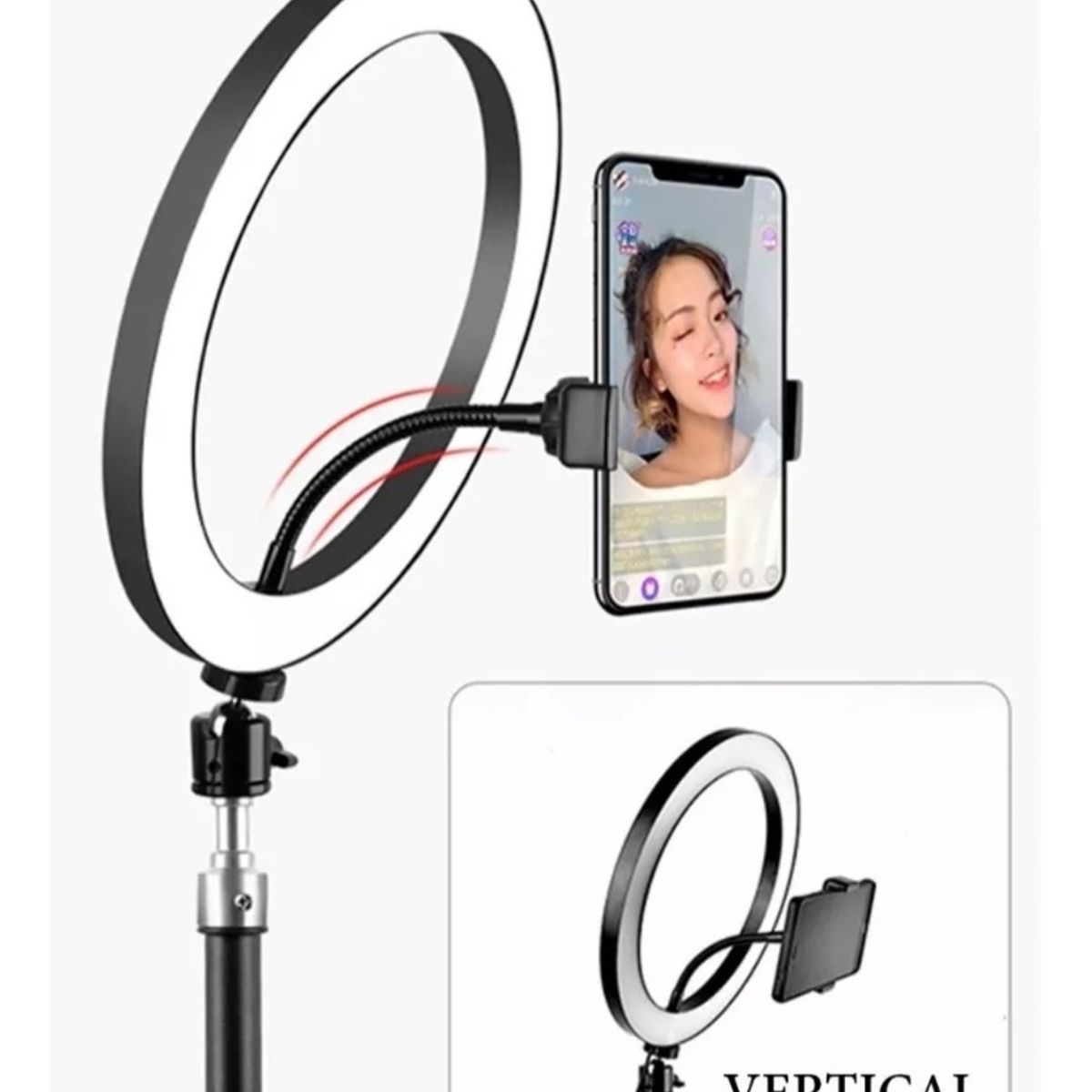 GENERICO - Aro De Luz Led 30 Cm + Trípode 1.6 Mts Fotos Videos