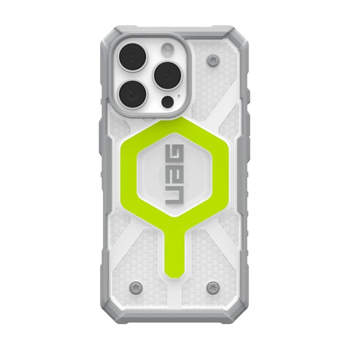 URBAN ARMOR GEAR - Case UAG Pathfinder Clear iPhone 16 Pro MagSafe - Active Neon