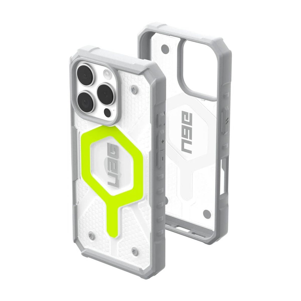 URBAN ARMOR GEAR - Case UAG Pathfinder Clear iPhone 16 Pro MagSafe - Active Neon