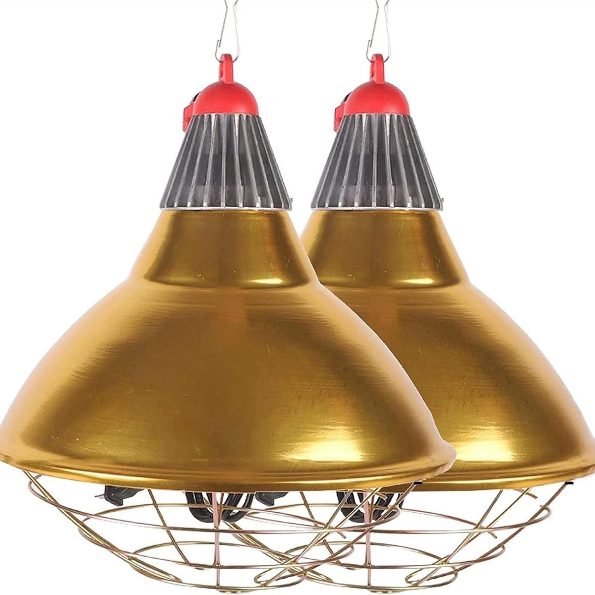 GENERICO - Lámpara protector grande de foco infrarrojo de aluminio para granja