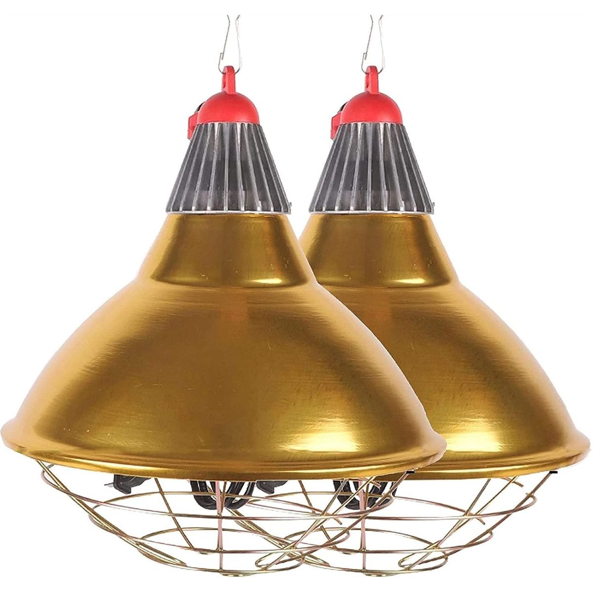 GENERICO - Lámpara protector grande de foco infrarrojo de aluminio para granja