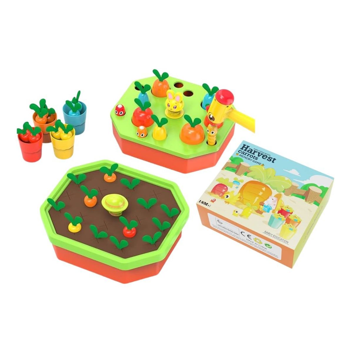 GENERICO - Juego Didáctico Montessori Cosecha De Zanahorias 5 En 1