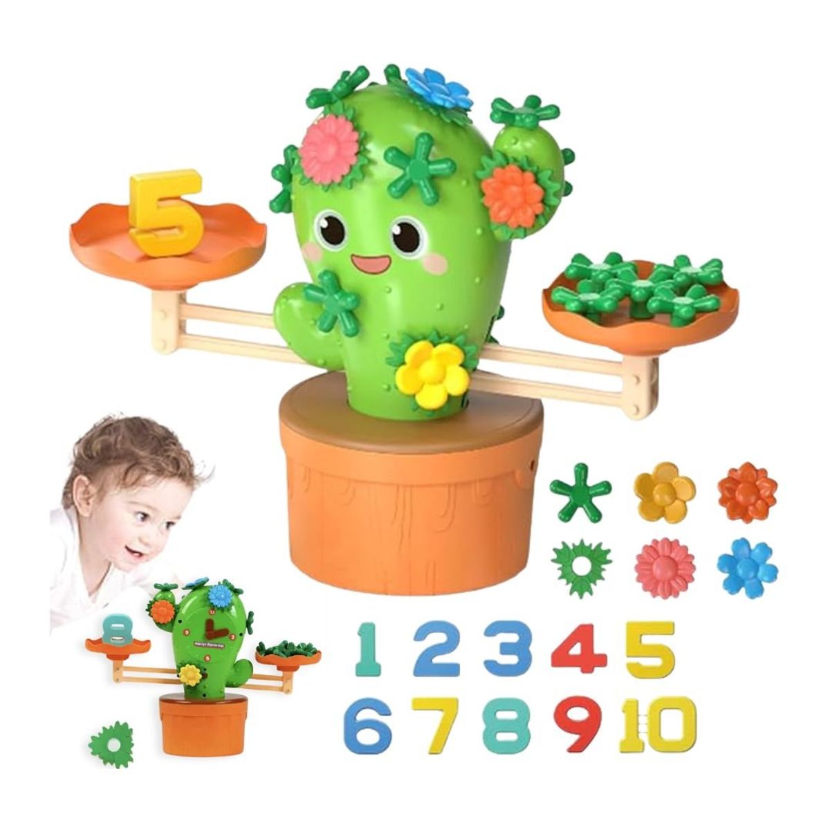 GENERICO - Cactus Balanza Juguete De Equilibrio Matemático