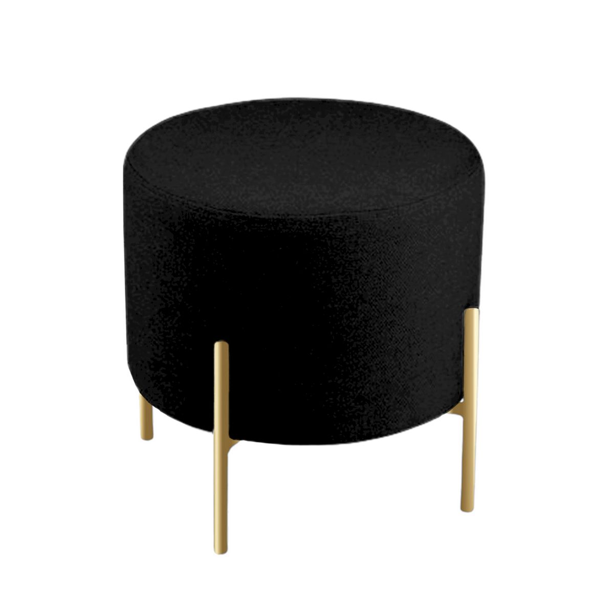 GENERICO - PUFF CANDY GOLD NEGRO REDONDO