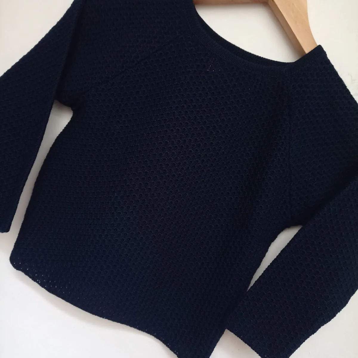 GENERICO - Chompa Waffle Crop de Niña