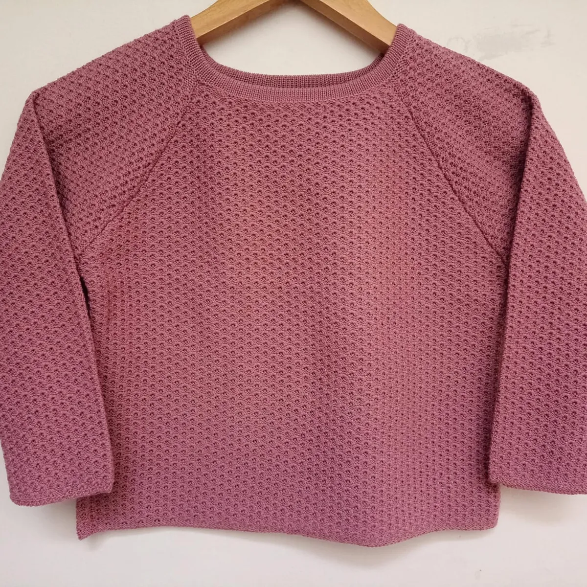 GENERICO - Chompa Waffle Crop de Niña