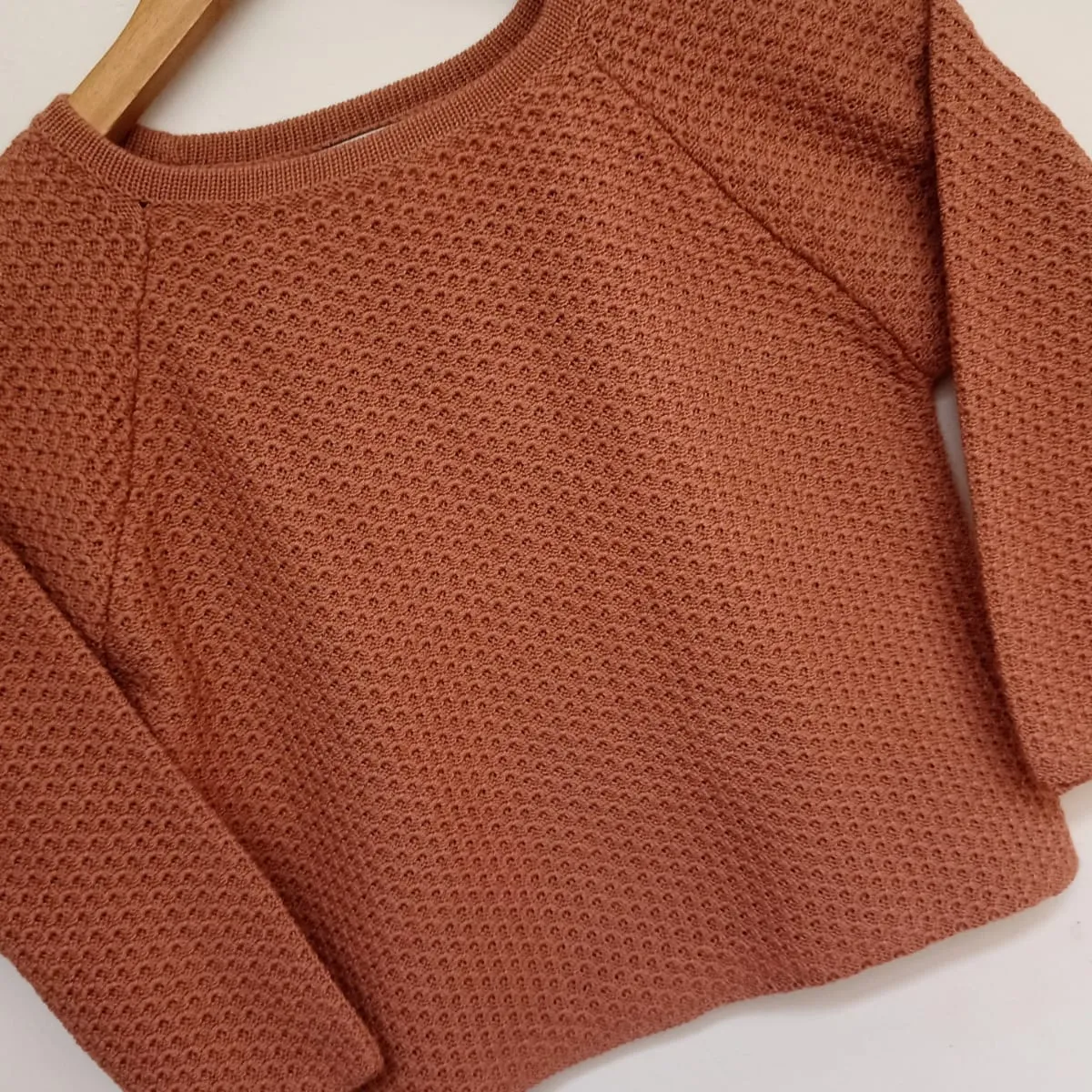 GENERICO - Chompa Waffle Crop de Niña