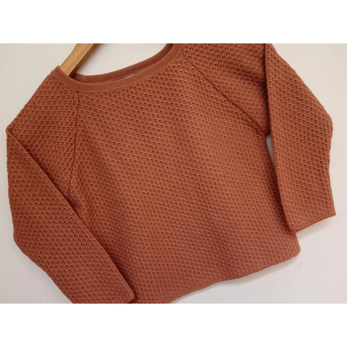 GENERICO - Chompa Waffle Crop de Niña