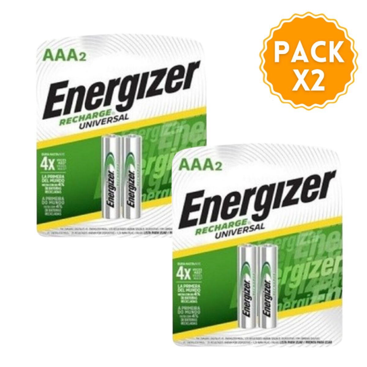 ENERGIZER - Pack Promo Pilas Recargables Energizer Aaa 700mAh