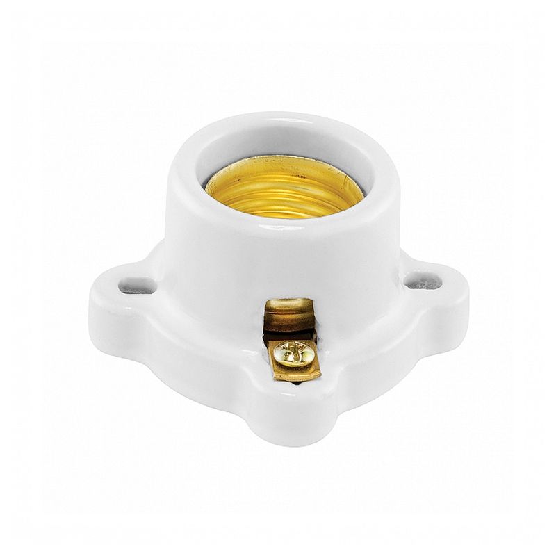 GENERICO - PACK X6 SOCKET CERAMICO PARA FOCOS MUY ÚTIL DE FÁCIL ANCLAJE
