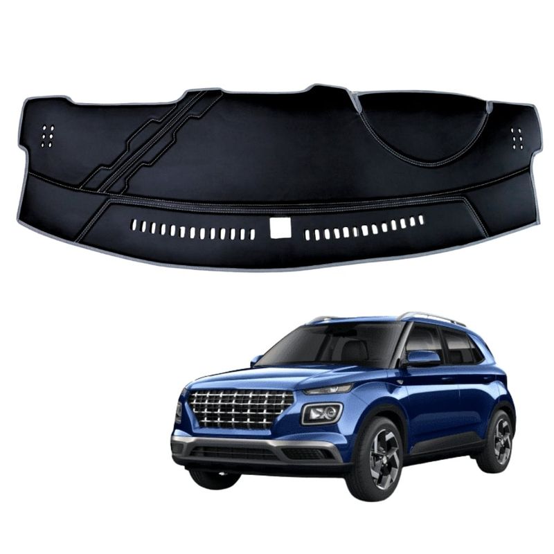 TECGO - PROTECTOR DE TABLERO TIPO HYUNDAI VENUE 2024 TACTO CUERO