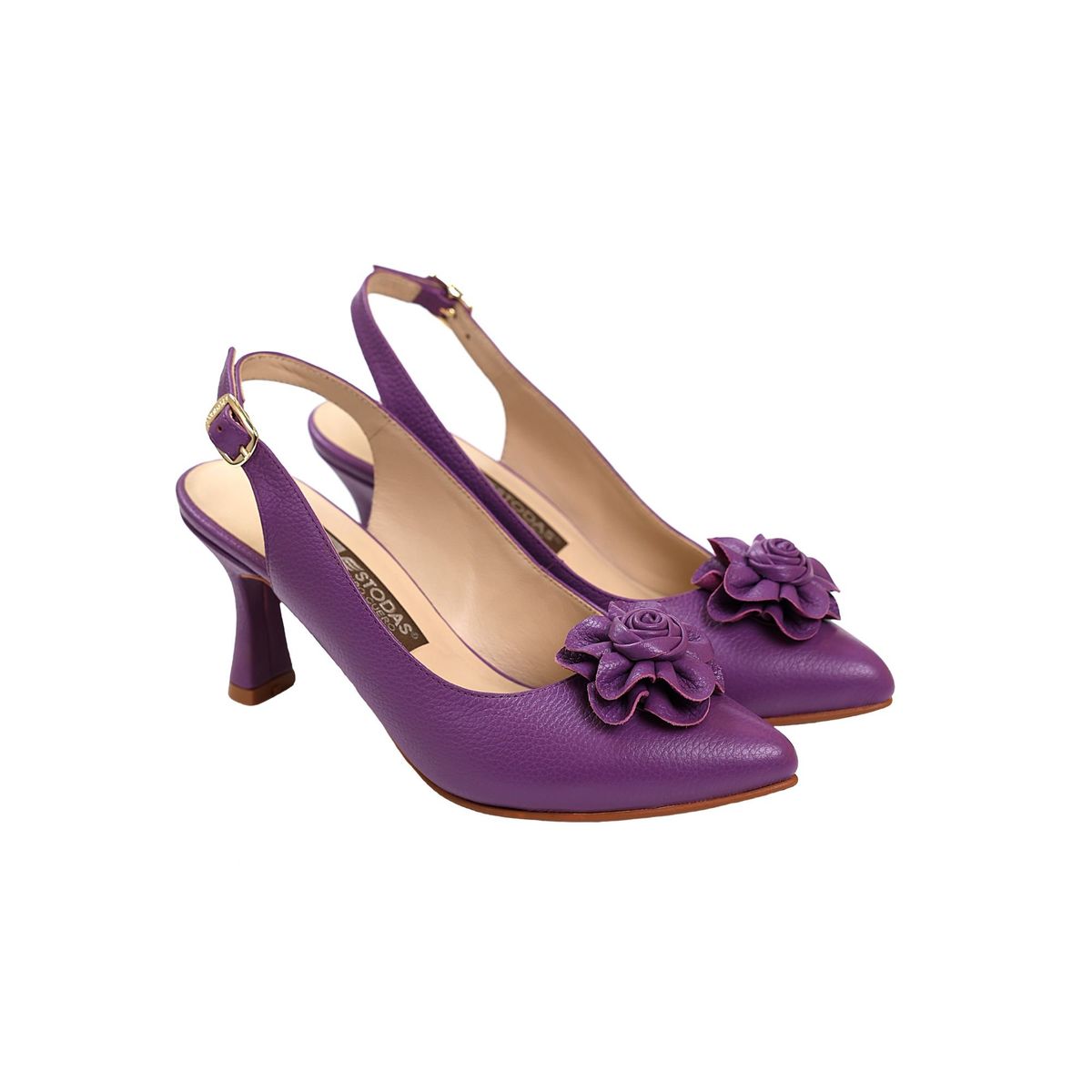 ESTODAS - Stilettos de cuero Estodas - Staisy morado