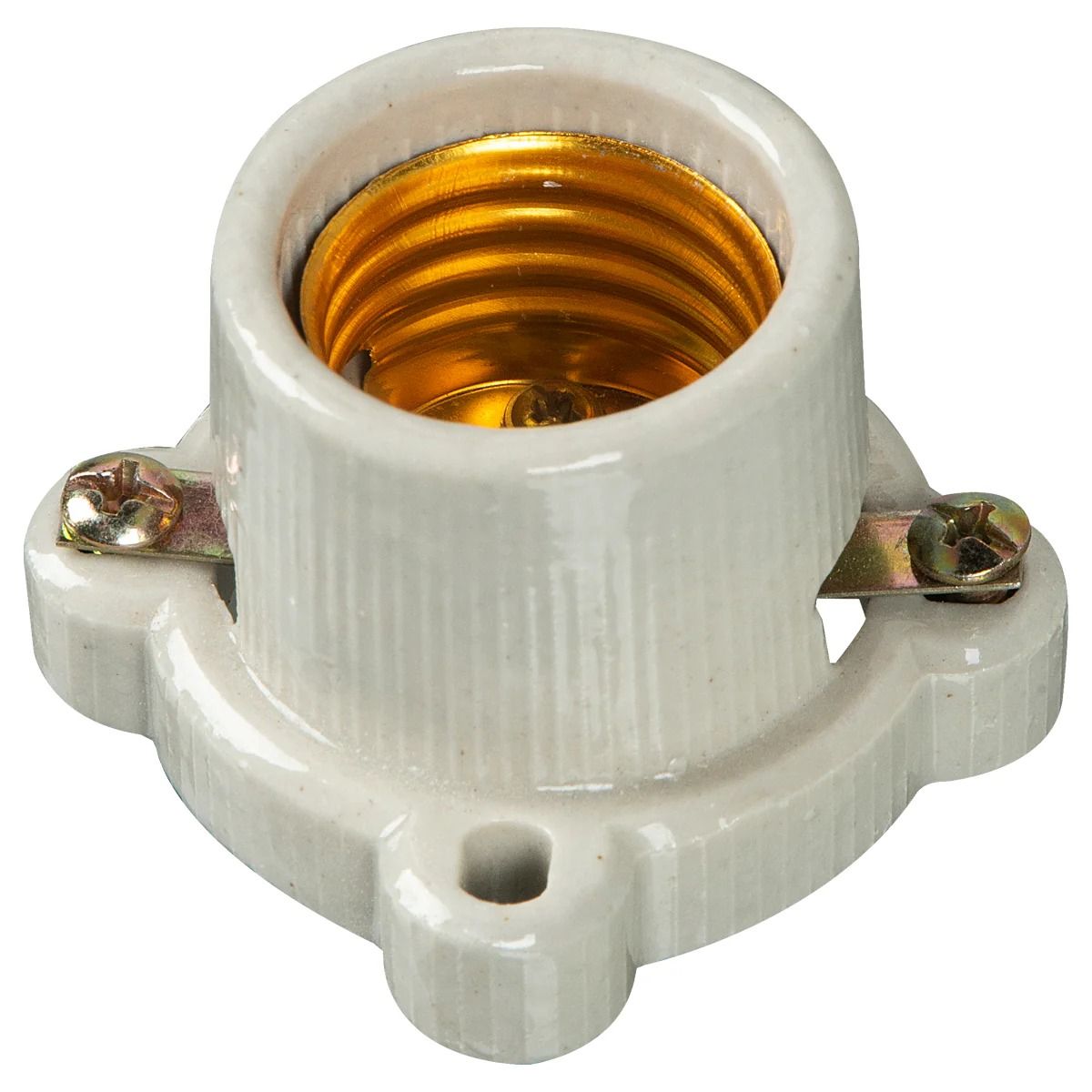 GENERICO - PACK X12 SOCKET CERAMICO PARA FOCOS MUY ÚTIL DE FÁCIL ANCLAJE