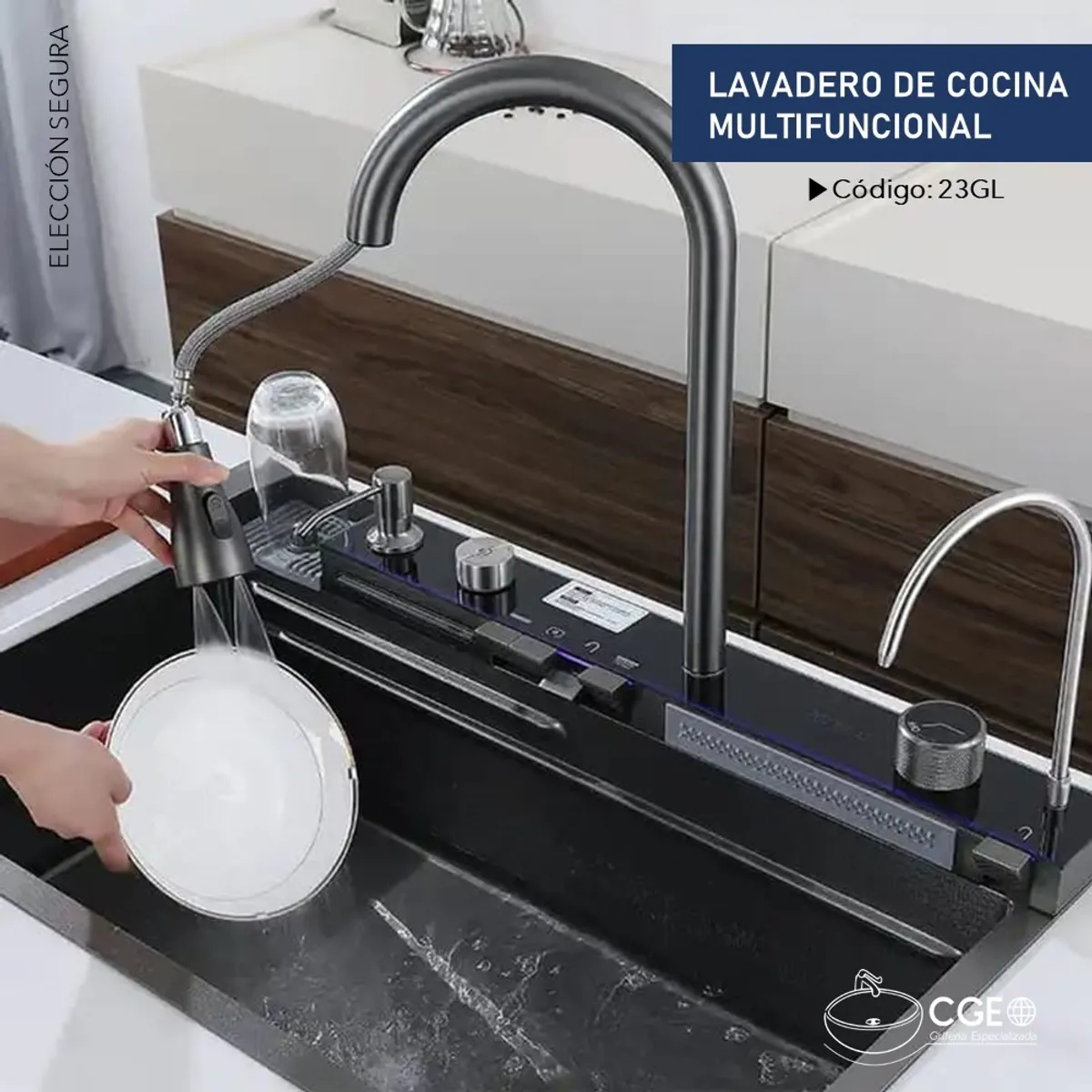 GENERICO - LAVADERO MULTIFUNCION COCINA 5 TECLAS DIGITAL