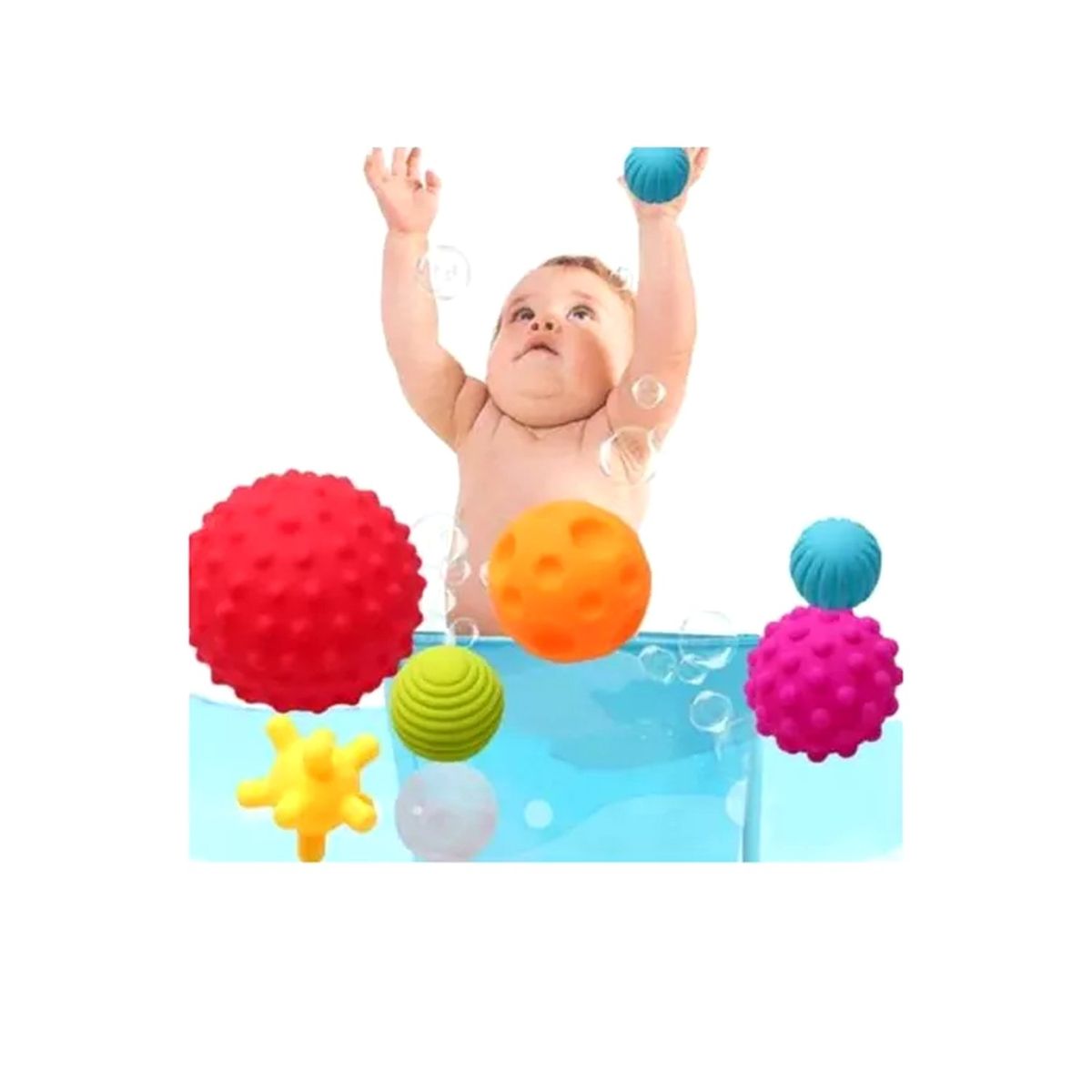 GENERICO - Juguete Sensorial Pelotas Texturizadas 6 Piezas