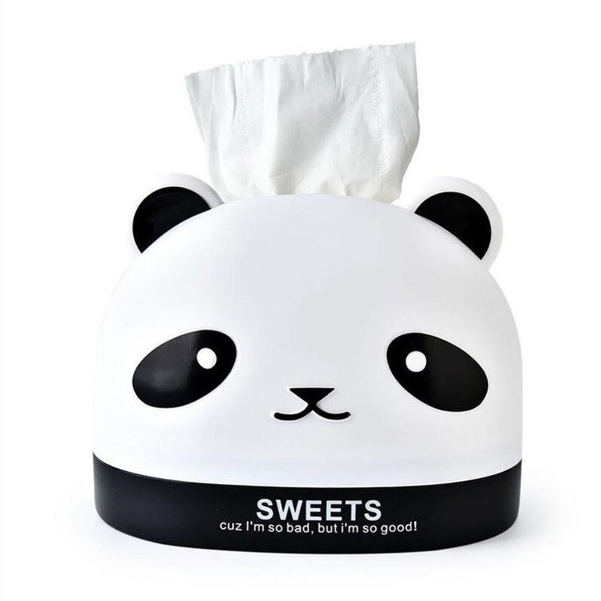GENERICO - Porta ph pañuelos tissue Oso Panda Negro