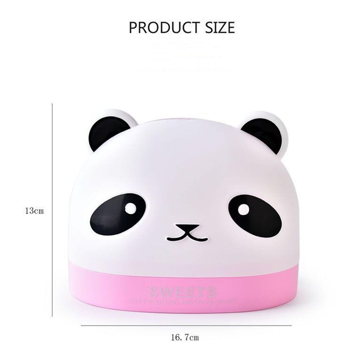 GENERICO - Porta ph pañuelos tissue Oso Panda Rosado