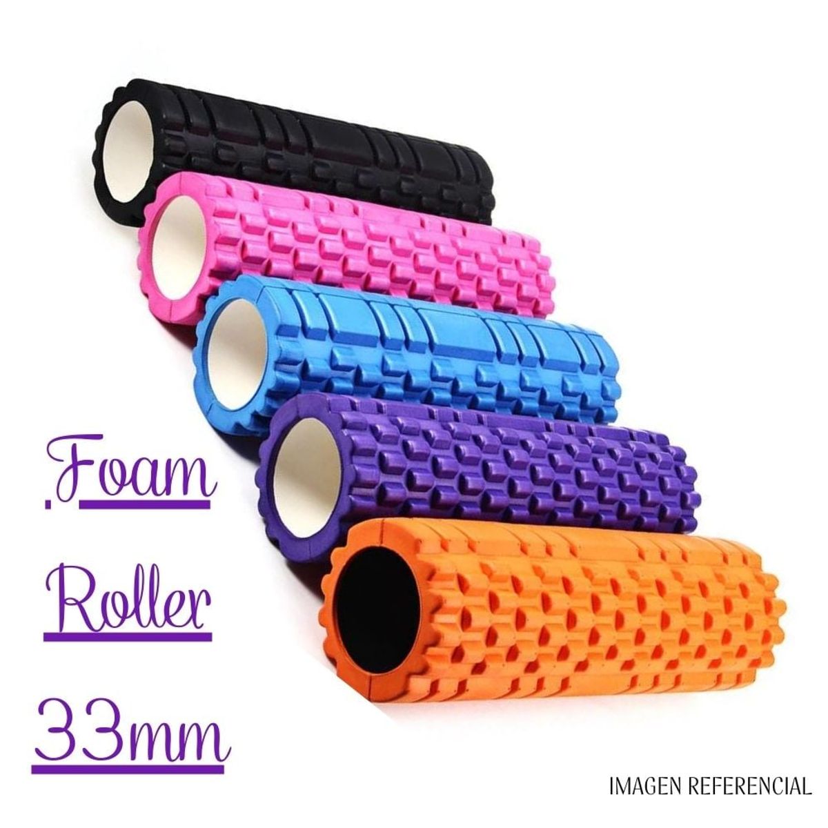 GENERICO - Foam Roller 33cm Rodillo de Espuma Para Masaje