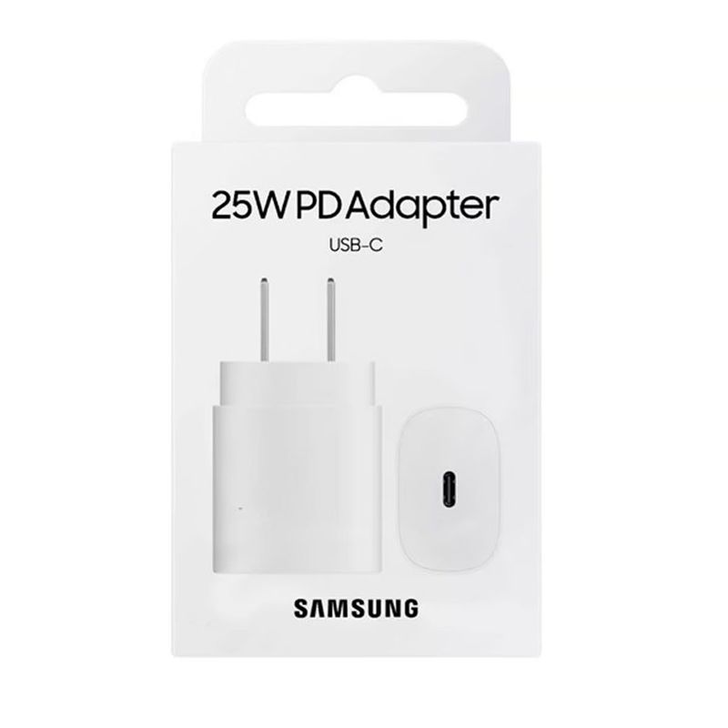 SAMSUNG - Cargador Samsung 25W para Galaxy A55 Sin Cable - Blanco