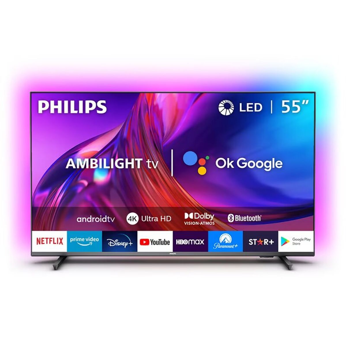PHILIPS - Televisor 55 Android 4k Ultra Hd Smart Tv Ambilight 55pud7906