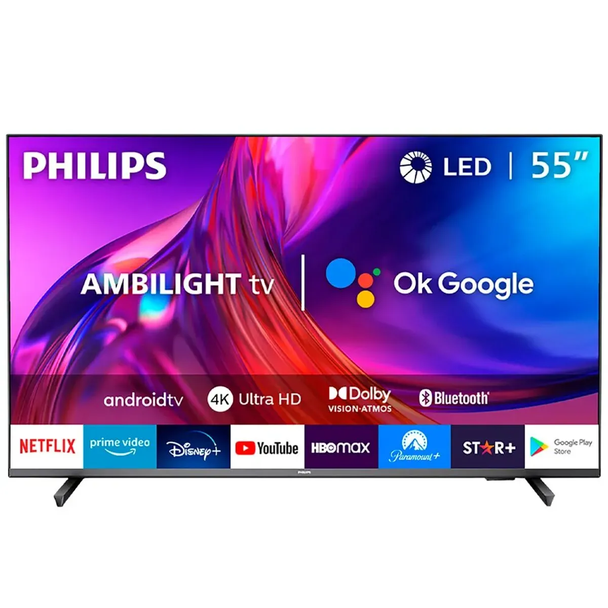 PHILIPS - Televisor 55 Android 4k Ultra Hd Smart Tv Ambilight 55pud7906