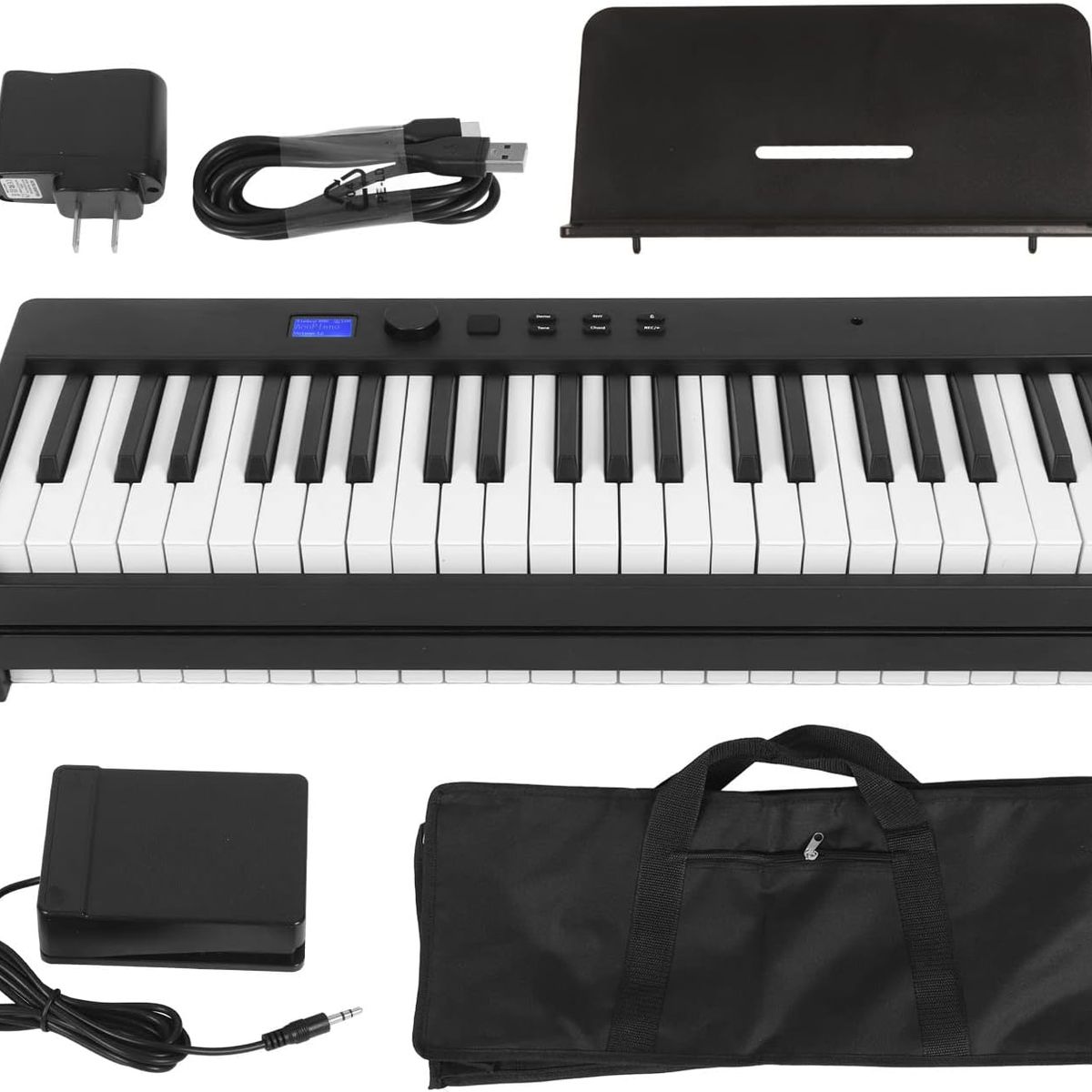 GENERICO - Piano digital plegable 88 Teclas contrapesadas