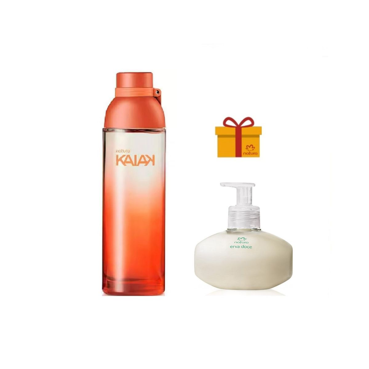 NATURA - Kaiak clasico femenino 100ml + jab liquido erva + regalo