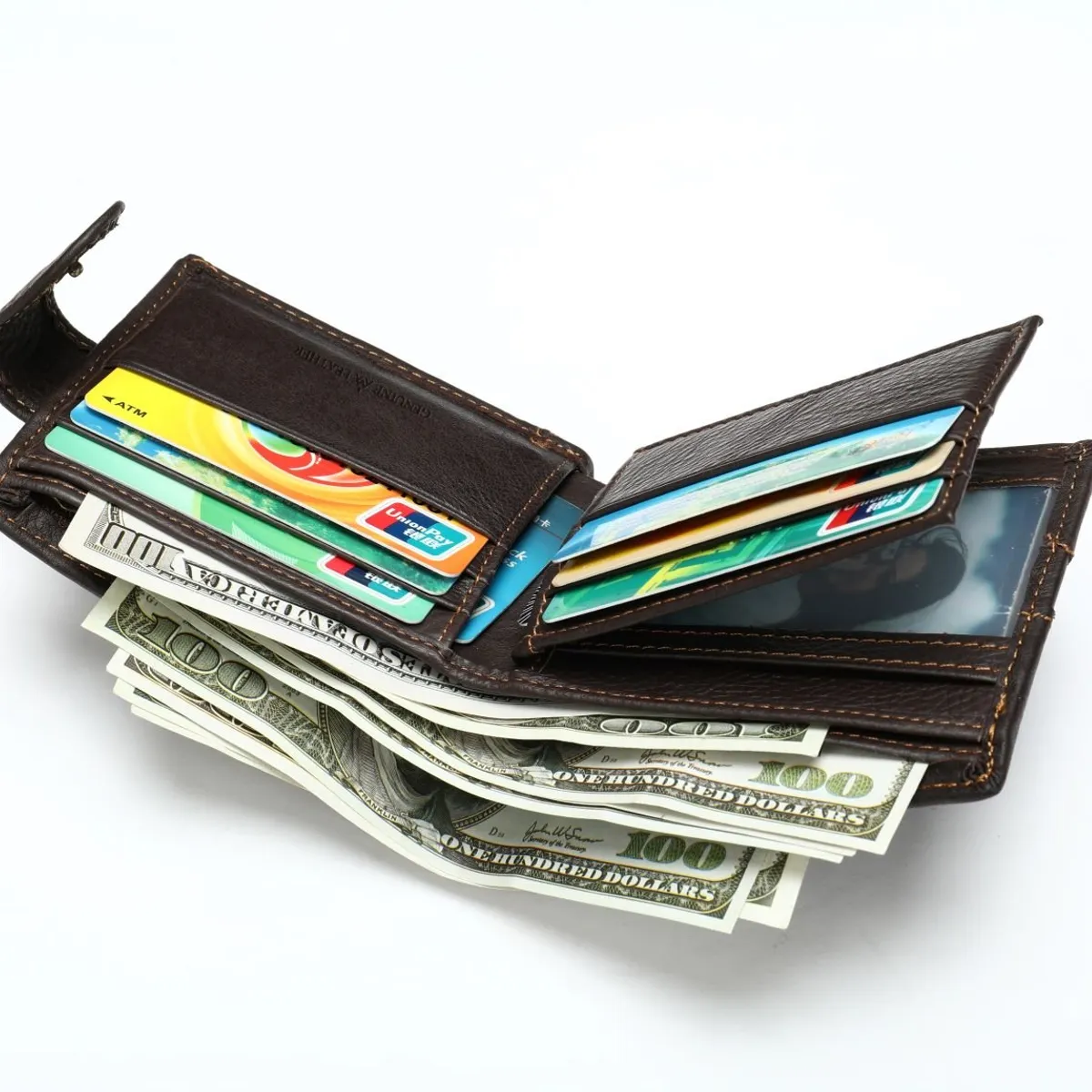 GENERICO - Billetera de cuero vacuno Aldebarán 7039