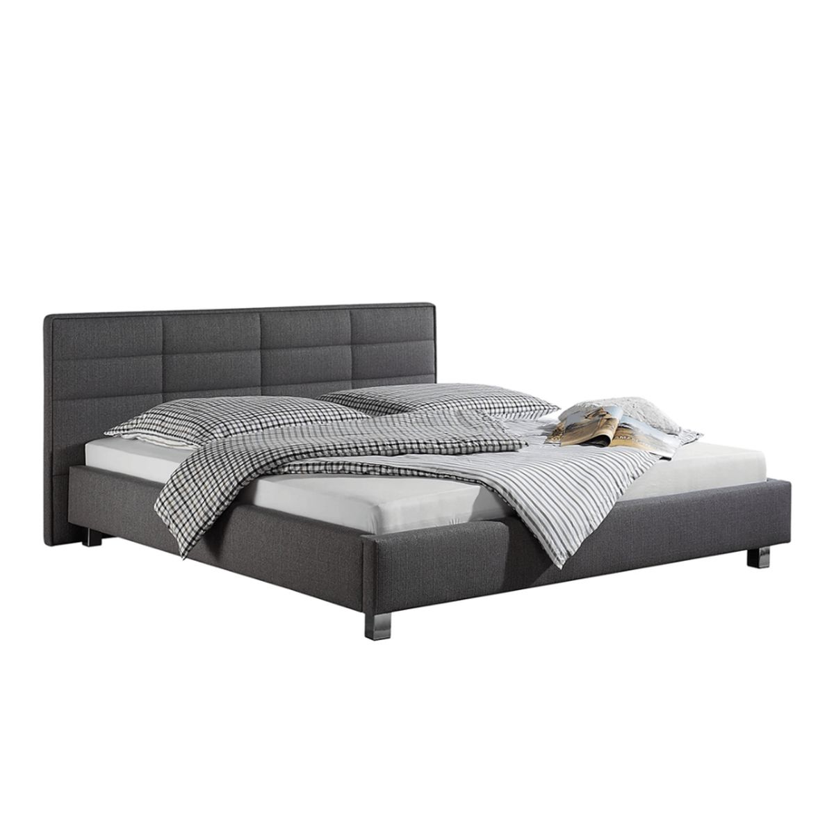 MODELARQ - DORMITORIO PEARL 2 PLAZAS Gris oscuro