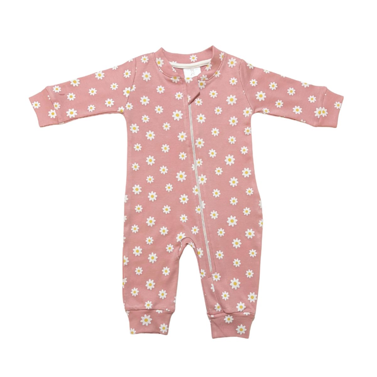 WAWA PIMA - PIJAMA BEBÉ NIÑA SIN PIE ALGODÓN PIMA - MARGARITA