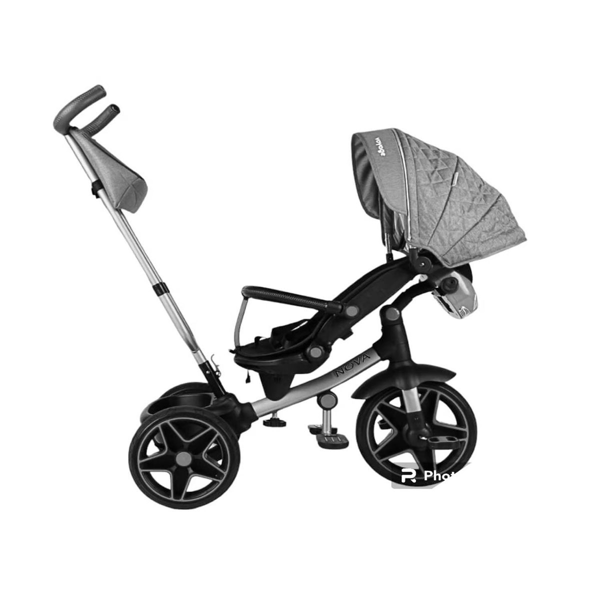 VOYAGE - Triciclo NOVA Giratorio 360° USB Bluetooth Tela UV Beige