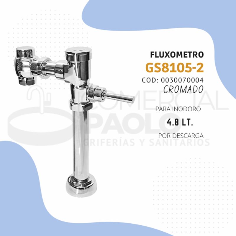 FRATELLI - FLUXOMETRO PARA INODORO CROMADO GS8105-2  FRATELLI