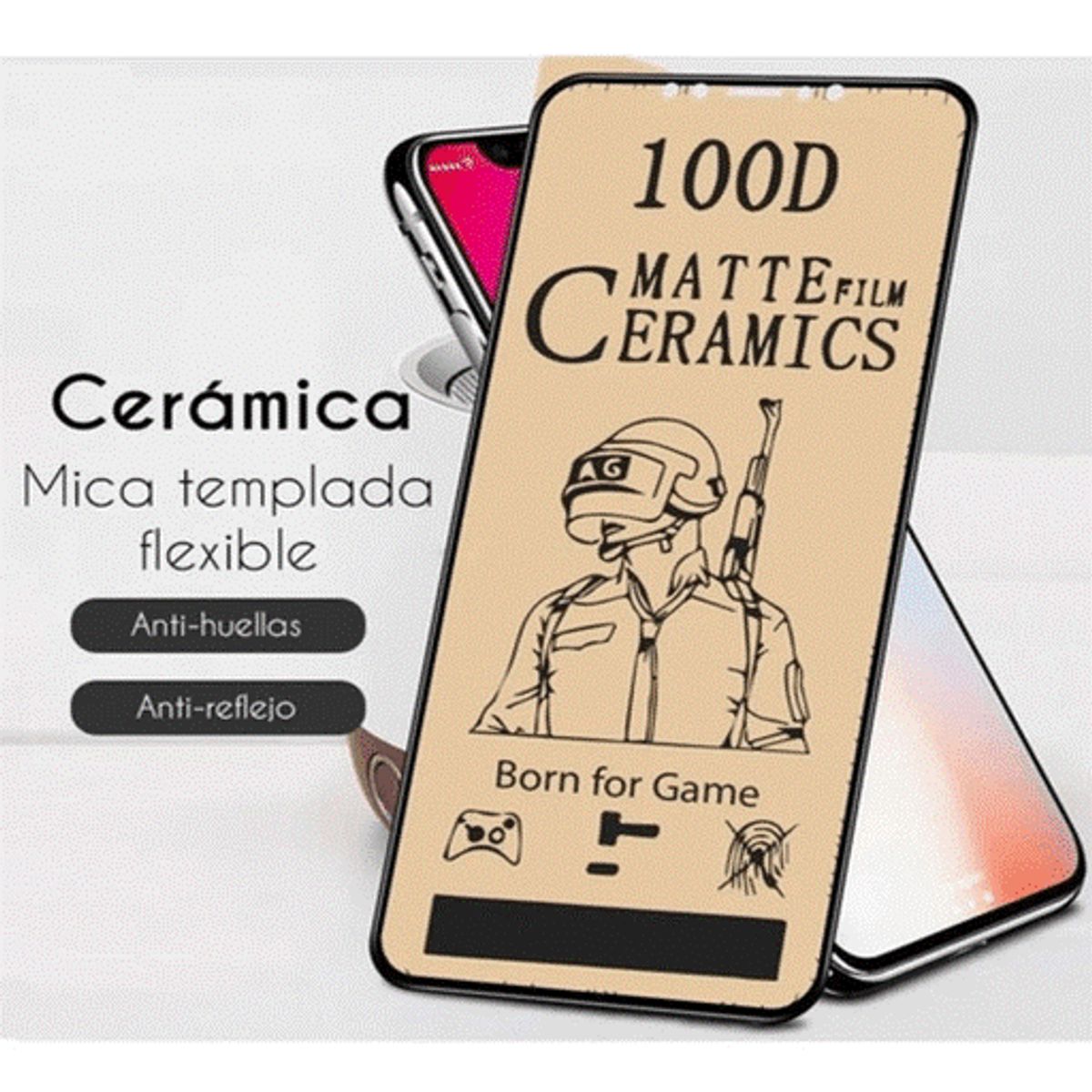 GENERICO - MICA CERAMICA MATE PARA IPHONE 15