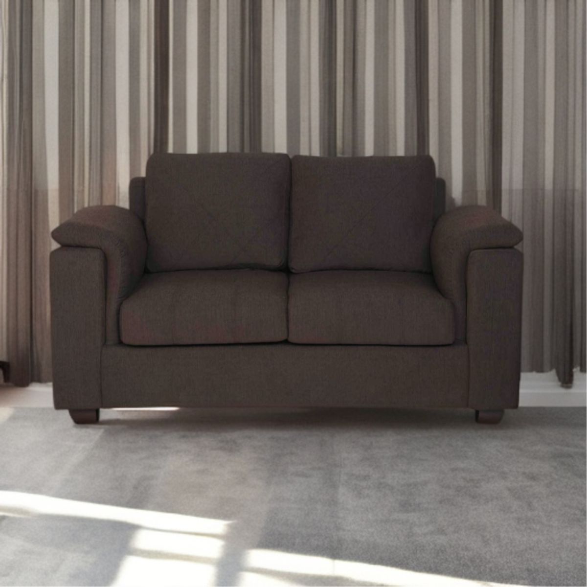 SHEGOSE - SG SOFA 3 CUERPOS RENE MARRON OSCURO