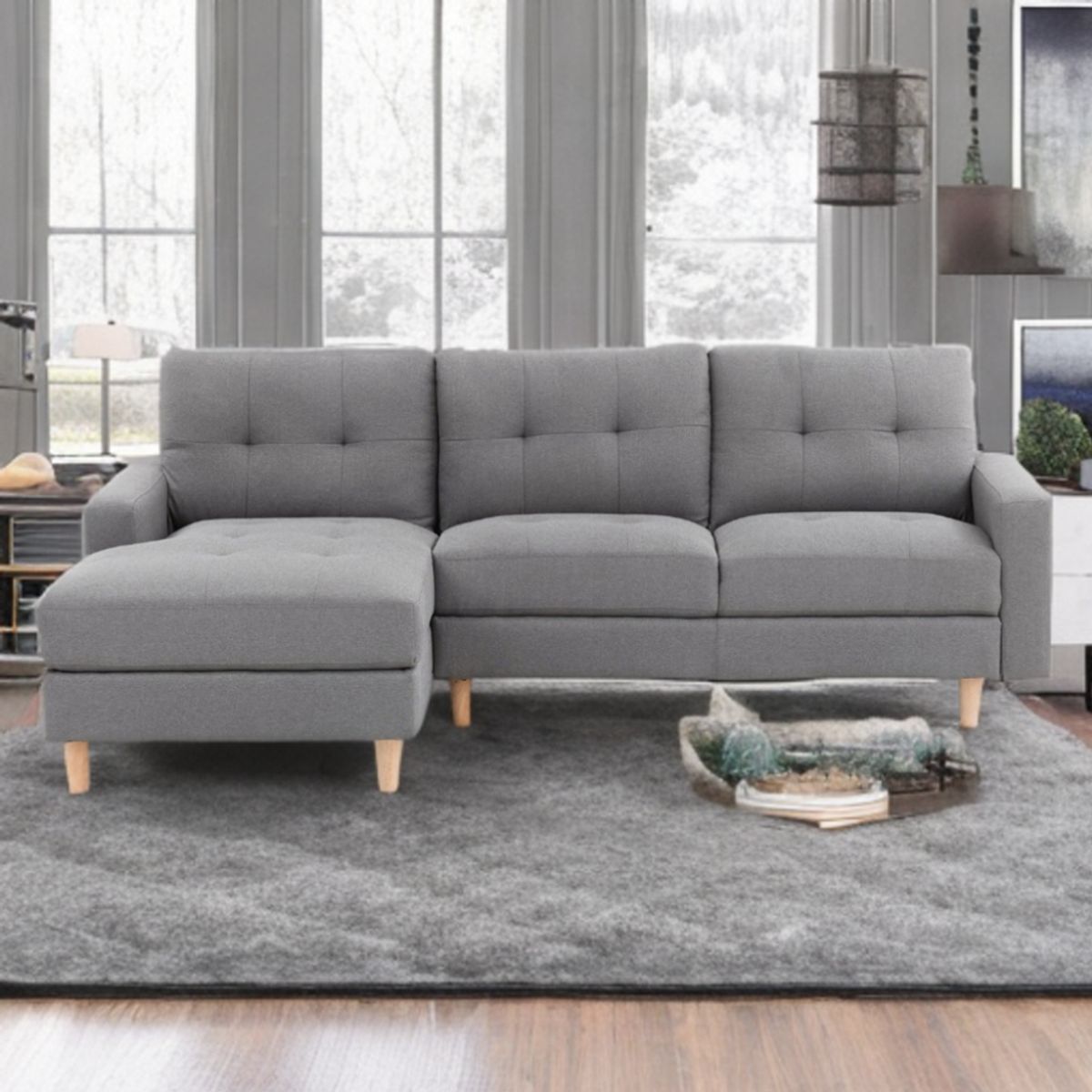 SHEGOSE - SG SECCIONAL DERECHO HERULLE GRIS CLARO