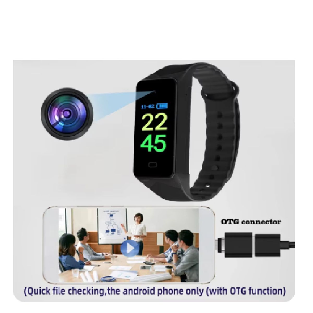 OEM - Reloj De Mano Con Cámara Espía