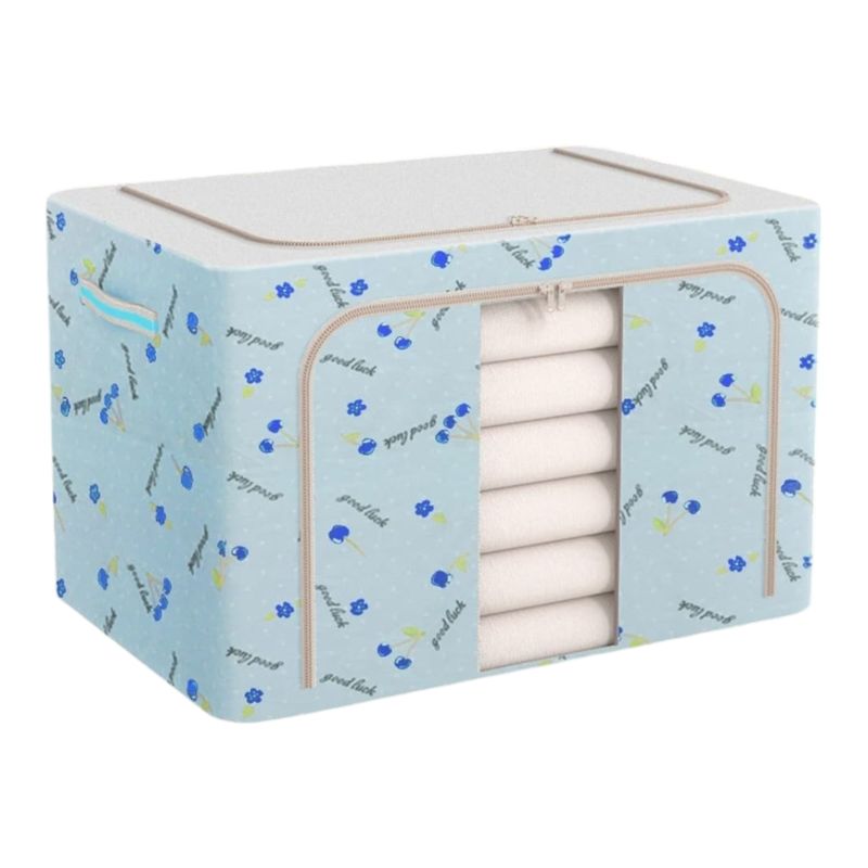 GENERICO - Organizador de ropa de cama y ropa - Celeste